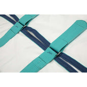 Highlander Plus Eczeemdeken Sweet-Itch Combo Wit/Airforce Highlander Plus Eczeemdeken Sweet-Itch Combo Wit/Airforce