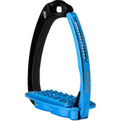 Tech Stirrups Stijgbeugels Venice Sloped Evo Swarovski Zwart/Blauw Tech Stirrups Stijgbeugels Venice Sloped Evo Swarovski Zwart/Blauw