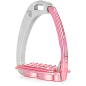 Tech Stirrups Stijgbeugels Venice Sloped M Zilver/Roze Tech Stirrups Stijgbeugels Venice Sloped M Zilver/Roze