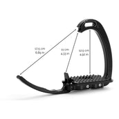 Tech Stirrups Stijgbeugels Venice Sloped Dressuur Titanium Tech Stirrups Stijgbeugels Venice Sloped Dressuur Titanium