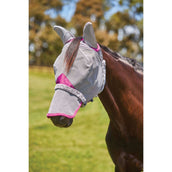 WeatherBeeta Vliegenmasker ComFiTec Deluxe Durable Mesh met Oren en Neus Grijs/Paars WeatherBeeta Vliegenmasker ComFiTec Deluxe Durable Mesh met Oren en Neus Grijs/Paars