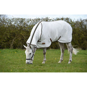 WeatherBeeta Vliegendeken ComFiTec Tyro Mesh Combo Neck White/Green/Burnt Orange WeatherBeeta Vliegendeken ComFiTec Tyro Mesh Combo Neck White/Green/Burnt Orange