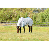 WeatherBeeta Vliegendeken ComFiTec Zephyr Plus Mesh Combo Neck Silver/Teal Green/Stone WeatherBeeta Vliegendeken ComFiTec Zephyr Plus Mesh Combo Neck Silver/Teal Green/Stone