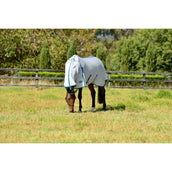 WeatherBeeta Vliegendeken ComFiTec Zephyr Plus Mesh Combo Neck Silver/Teal Green/Stone WeatherBeeta Vliegendeken ComFiTec Zephyr Plus Mesh Combo Neck Silver/Teal Green/Stone