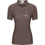 Fair Play Shirt Paula Korte Mouw Grijs/Taupe