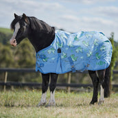 Weatherbeeta Regendeken Saxon 600D Pony Standard Neck Lite Blauw