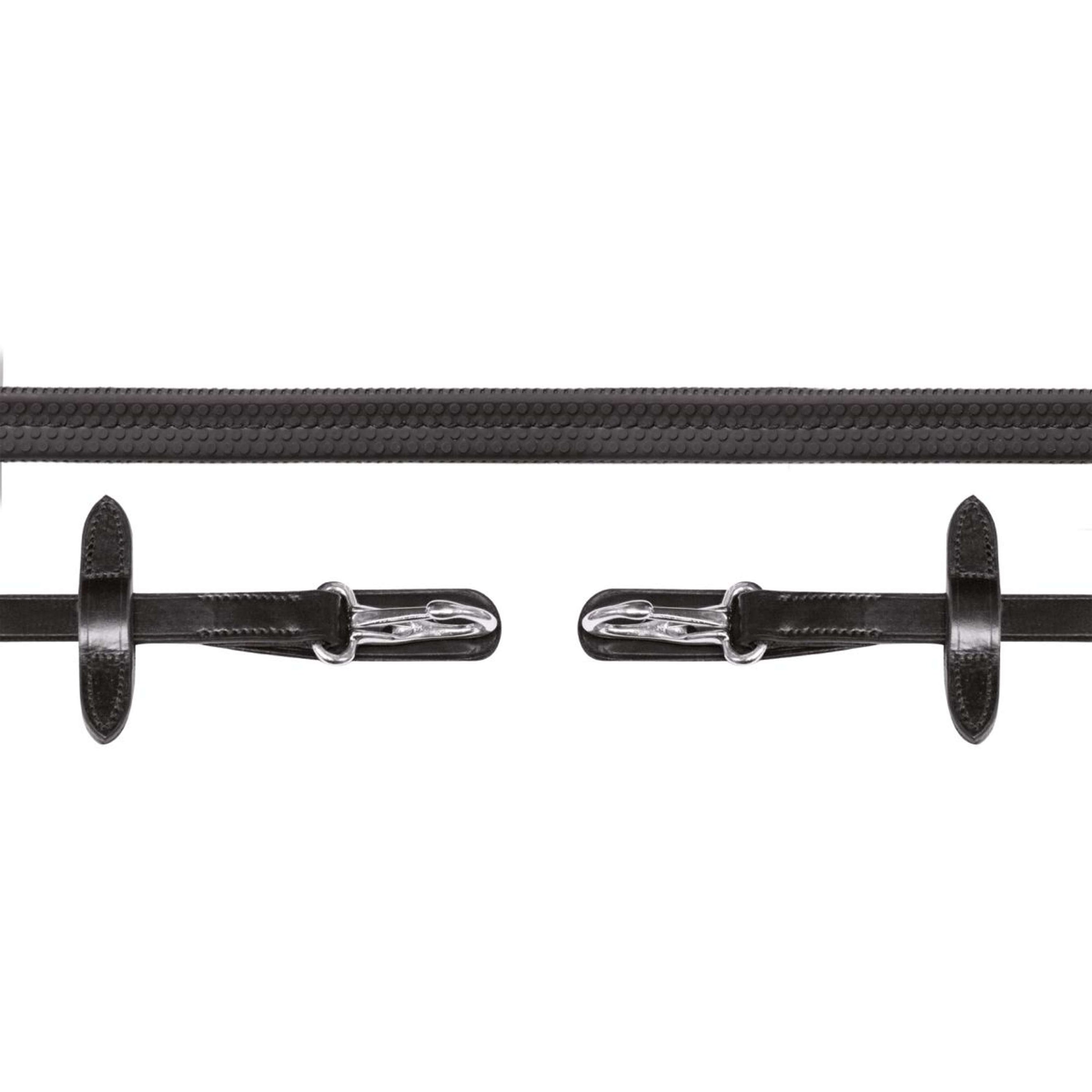 Schockemöhle Teugels Neo Line Rubber Clip Zwart/Zilver Schockemöhle Teugels Neo Line Rubber Clip Zwart/Zilver