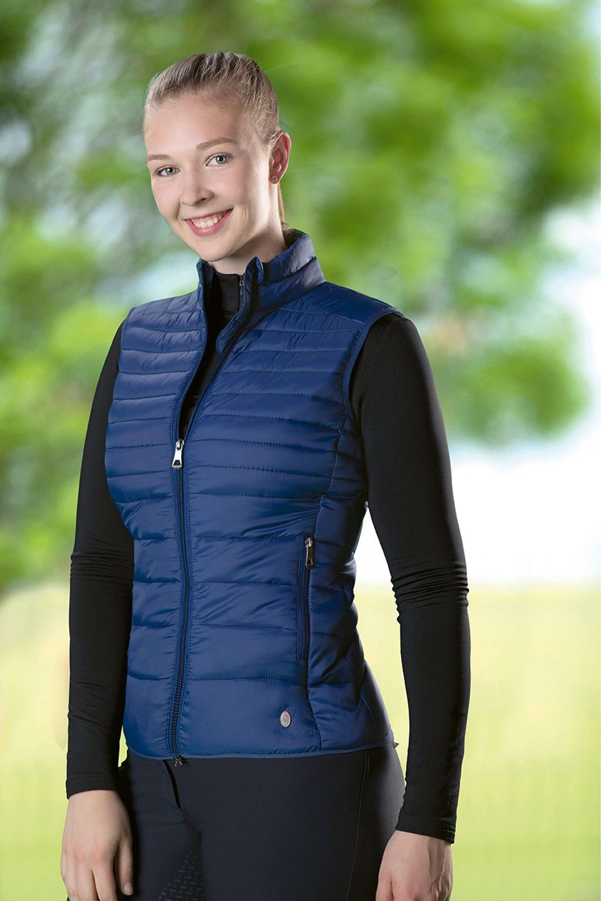 HKM Bodywarmer Lena Gewatteerd Donkerblauw