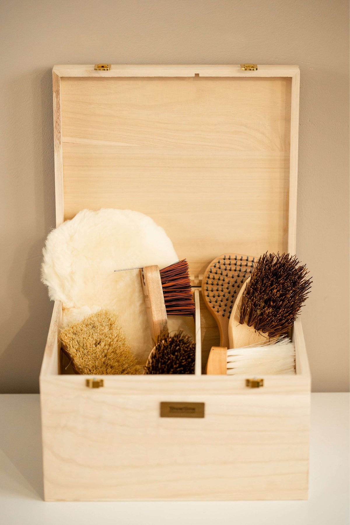 HB Showtime Poetskist Luxe met Borstelset Beige