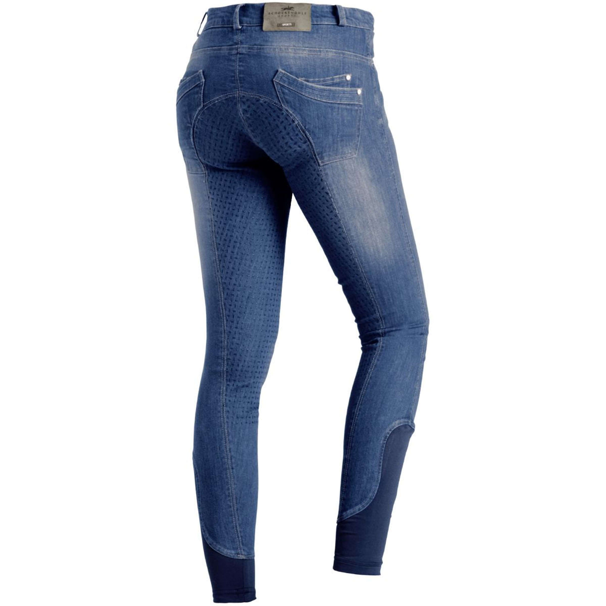 Schockemöhle Rijbroek Equinox Delphi Jeans Full Grip Jeans/Blauw