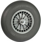 Hummer Kruiwagenwiel met grijze foamband en kunststof velg
