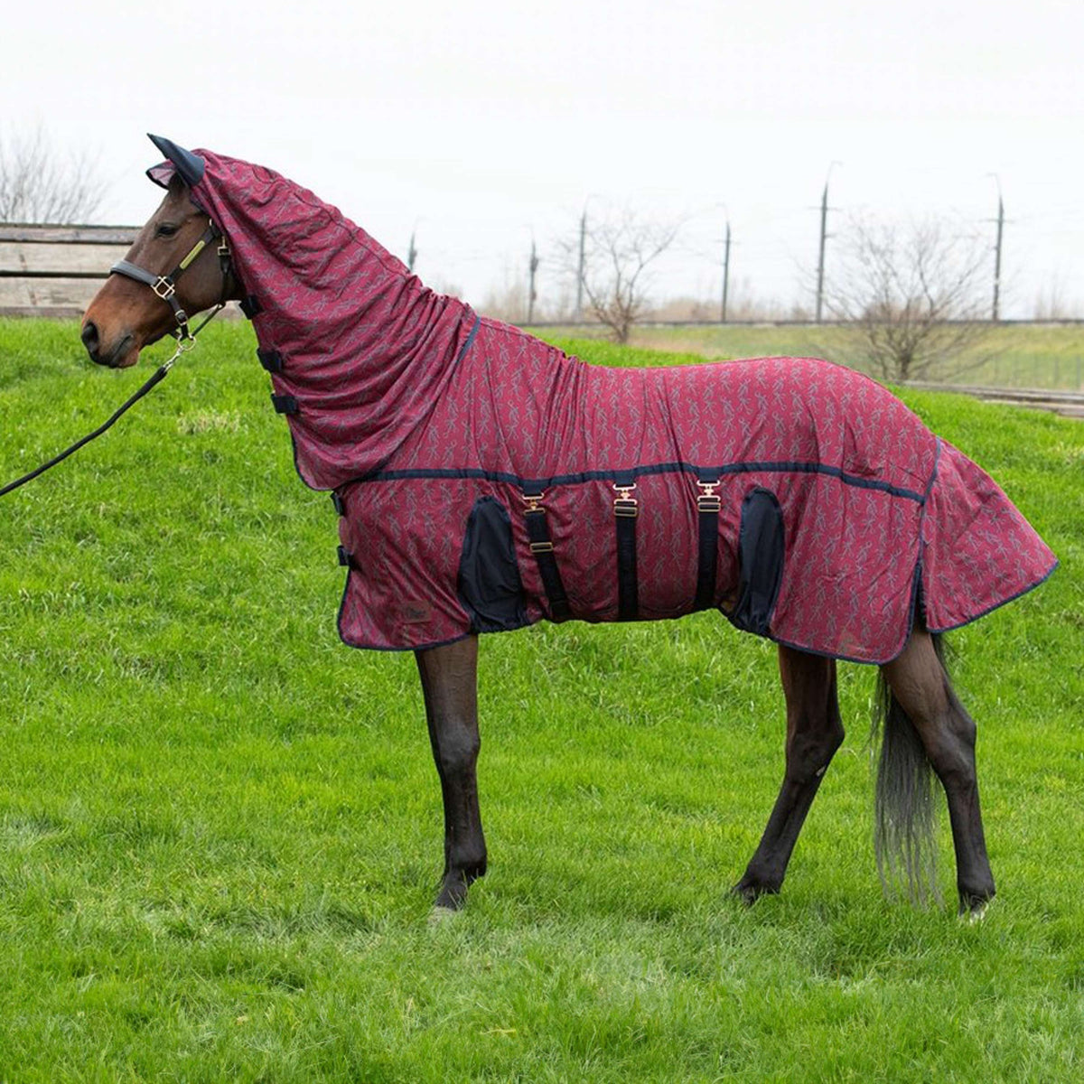 Harry's Horse Vliegendeken Mesh Superior Bordeaux