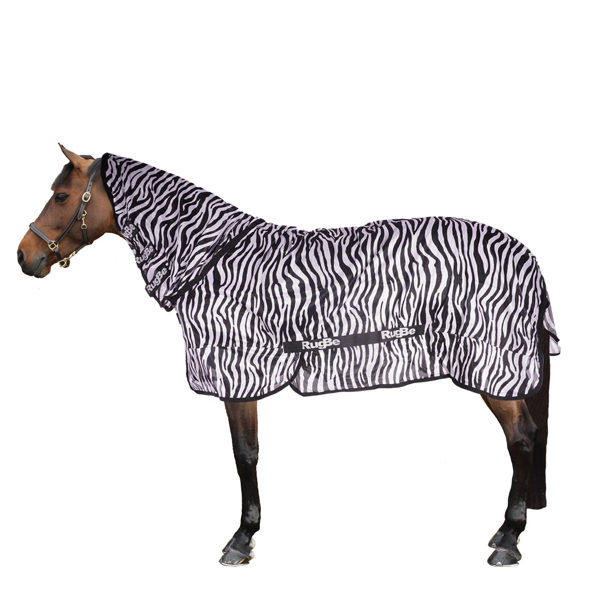 RugBe by Covalliero Vliegendeken met Hals Zebra