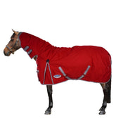 Weatherbeeta Winterdeken Comfitec Classic Combo Neck Medium/Lite 100g 600D 100g Rood/Zilver/Navy