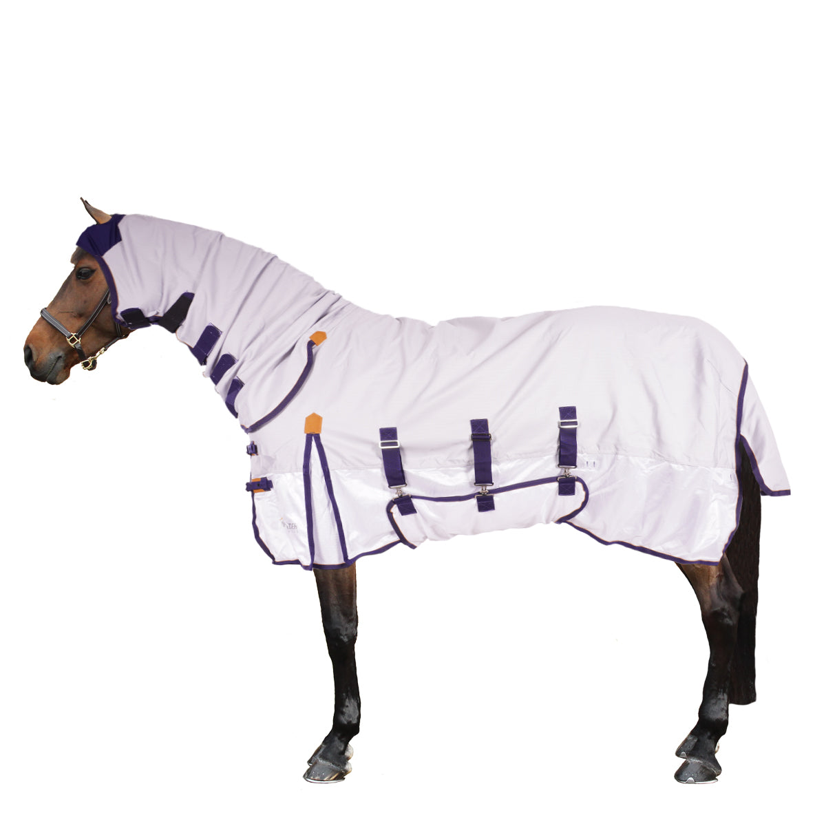 Shires Vliegendeken Highlander Plus Sun Shade Combo Grijs