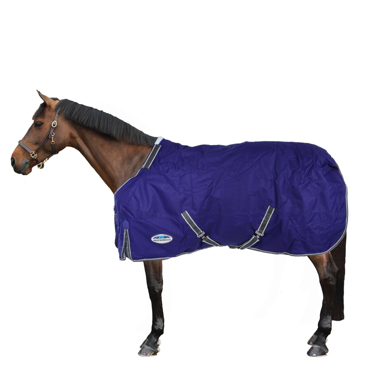 Weatherbeeta Winterdeken Comfitec Premier Free II Detach-A-Neck Medium/Lite 100g Donkerblauw/Grijs/Wit