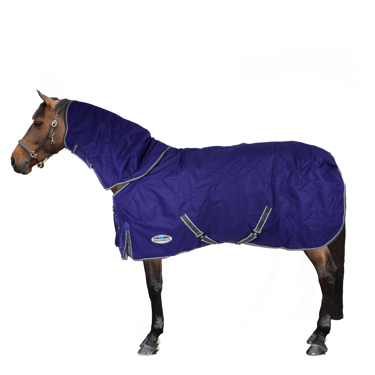 Weatherbeeta Winterdeken Comfitec Premier Free II Detach-A-Neck Medium/Lite 100g Donkerblauw/Grijs/Wit