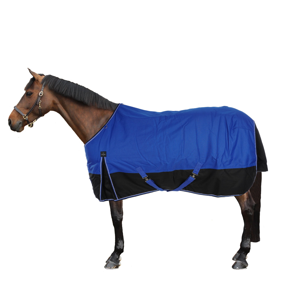 EQUITHÈME Outdoordeken Tyrex Aisance 1200D 300g Blauw/Zwart