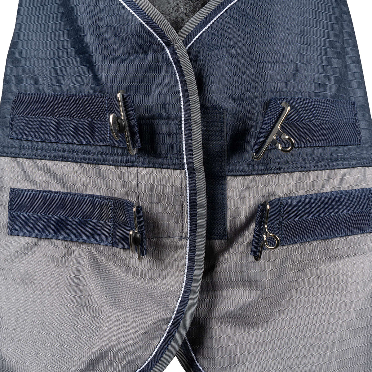 EQUITHÈME Outdoordeken Tyrex 600 D Polar Fleece 0g Marineblauw/Grijs