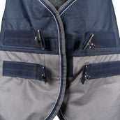 EQUITHÈME Outdoordeken Tyrex 600 D Polar Fleece 0g Marineblauw/Grijs