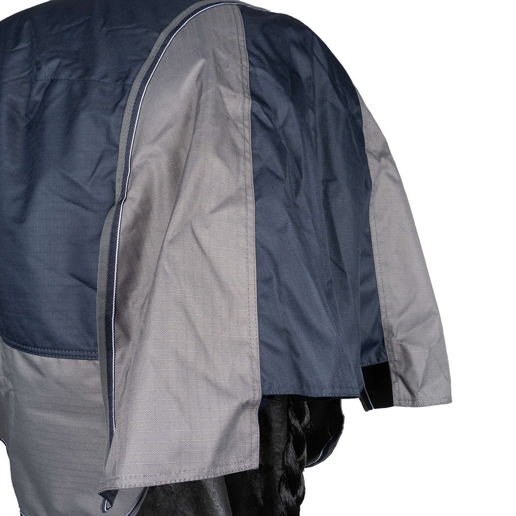 EQUITHÈME Outdoordeken Tyrex 600 D Polar Fleece 0g Marineblauw/Grijs