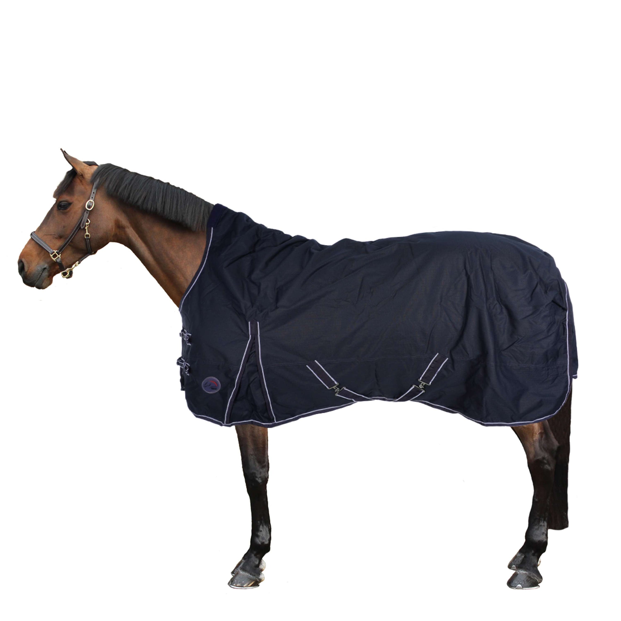 HKM Winterdeken Starter 600D Highneck met Polarfleece 0g Donkerblauw