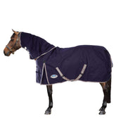 Weatherbeeta Regendeken Comfitec Essential Detach-A-Neck Lite Plus 1200D 50g Navy/Silver/Red