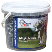 Harry's Horse Haarelastiekjes Magic Braids Pot Zilver