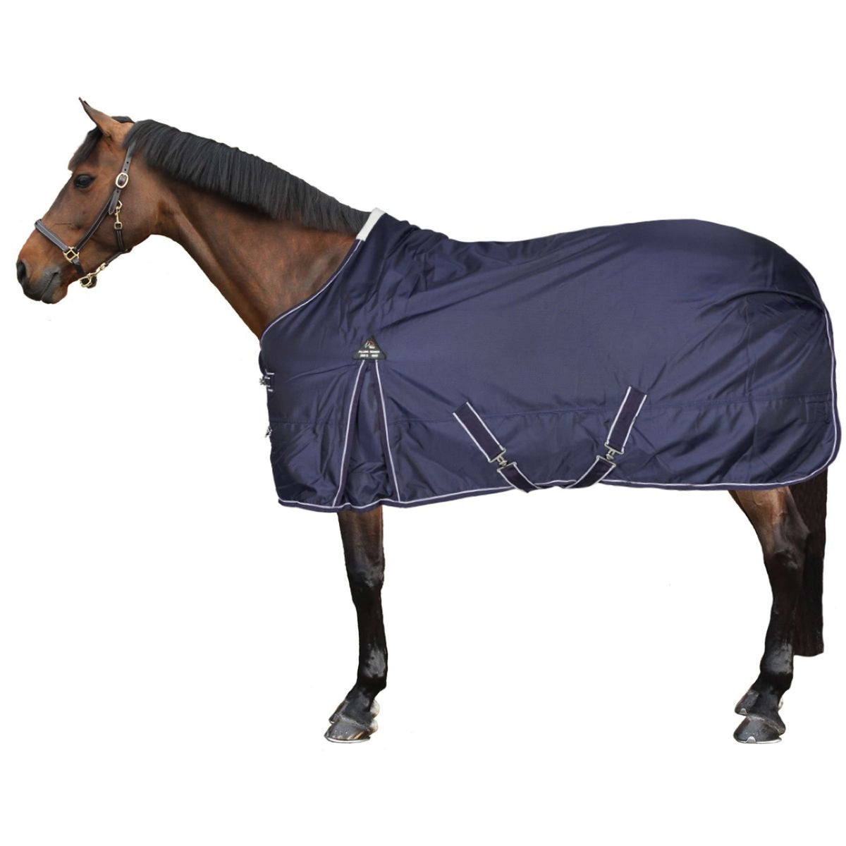 HKM Outdoordeken Premium 1680D 300g met Teddy voering Donkerblauw