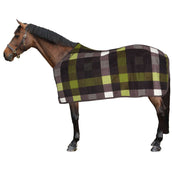 Eskadron Zweetdeken Platinum Fleece Check Teak/Mosgroen/Atlantic Blue