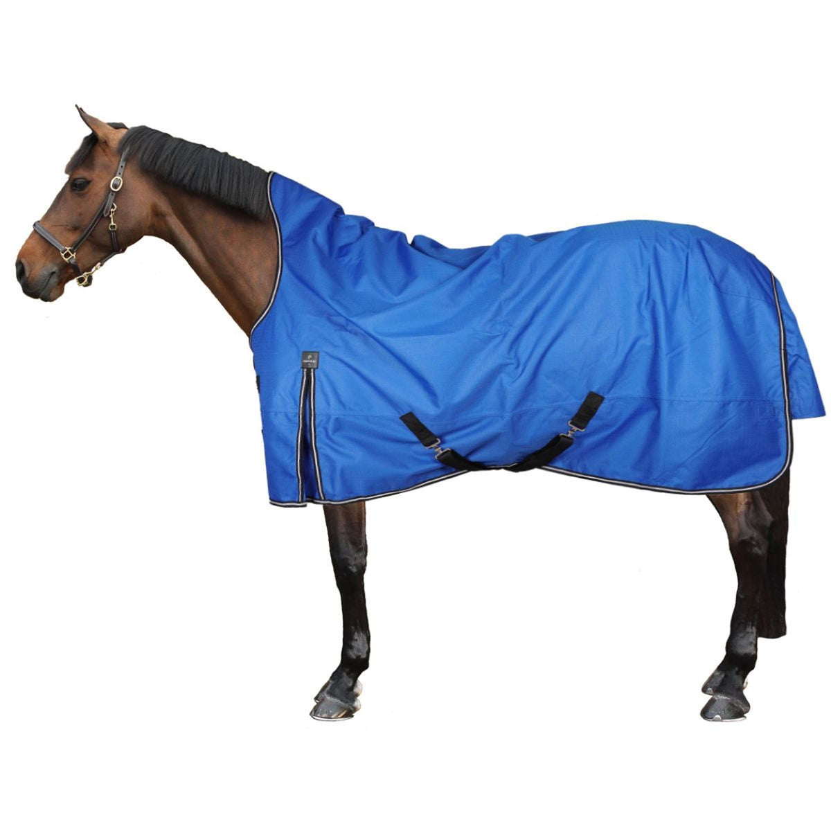 EQUITHÈME Outdoordeken 1200D 0g Aisance High Neck Royal Blue