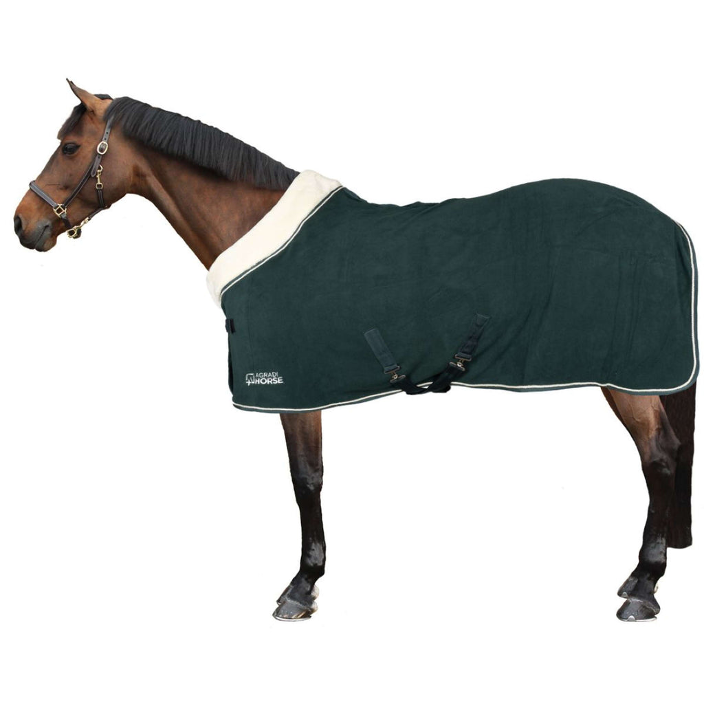 Agradi Horse Fleecedeken Modern Rosé Fir Green