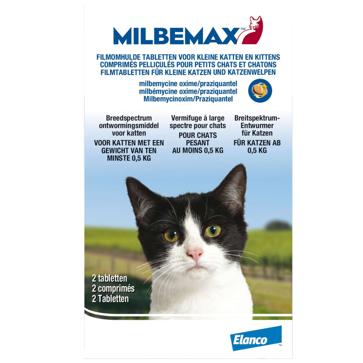 Milbemax Ontwormingstabletten Kitten/kat Klein