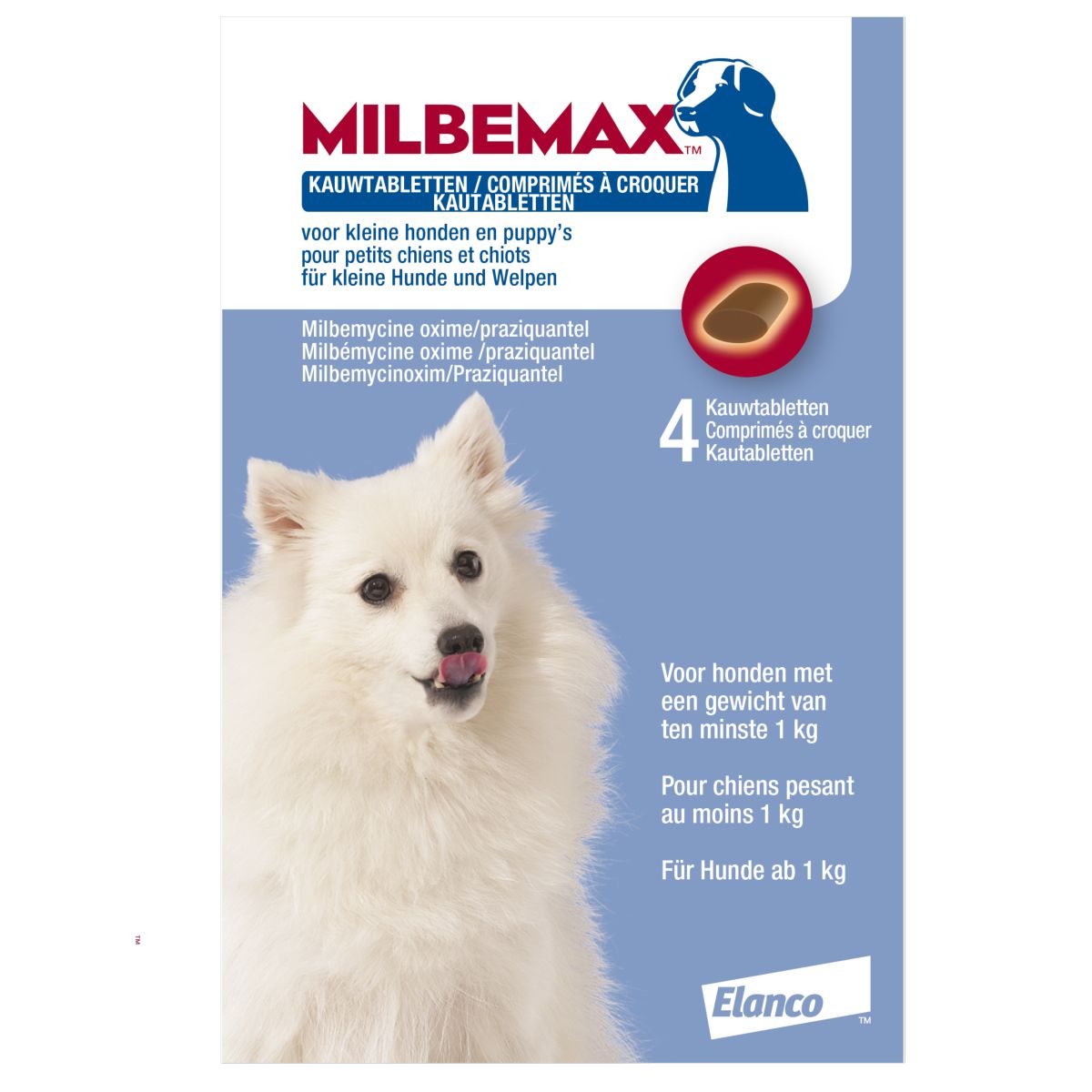 Milbemax Chewy Kauwtablet Hond <5kg