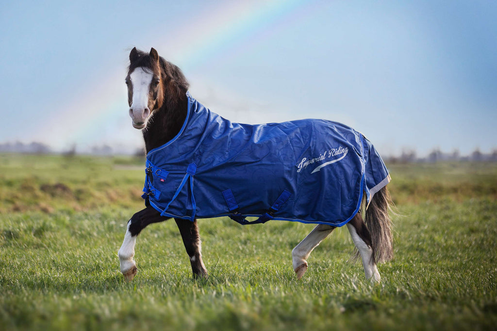 Imperial Riding Outdoordeken IRHSuper-Dry 100g Navy