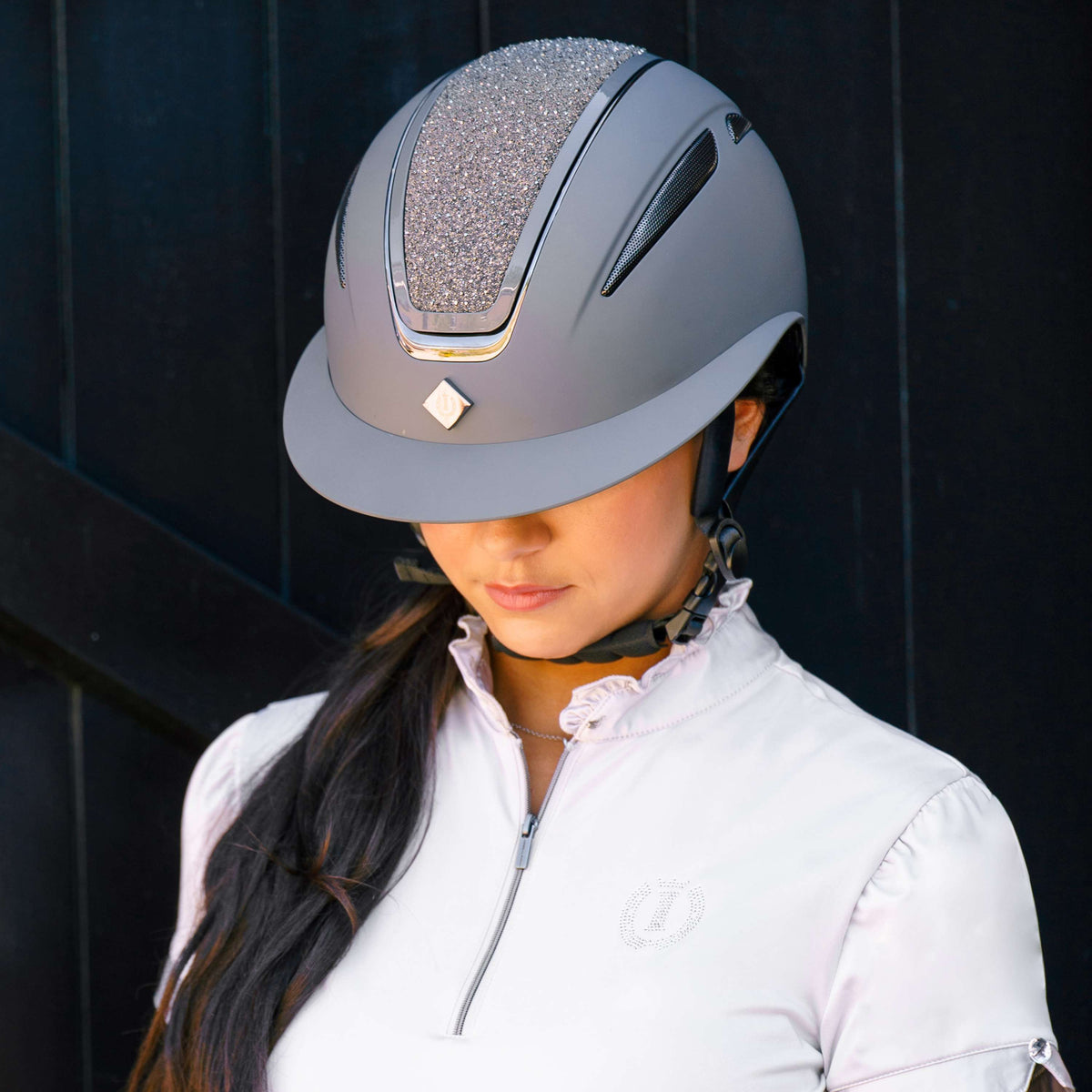 Imperial Riding Cap IRHOlania Deluxe Big Visor Grijs
