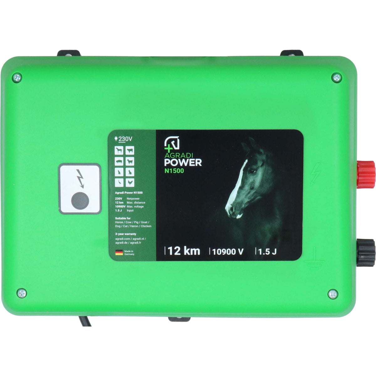 Agradi Power N1500 Schrikdraadapparaat Donkergroen