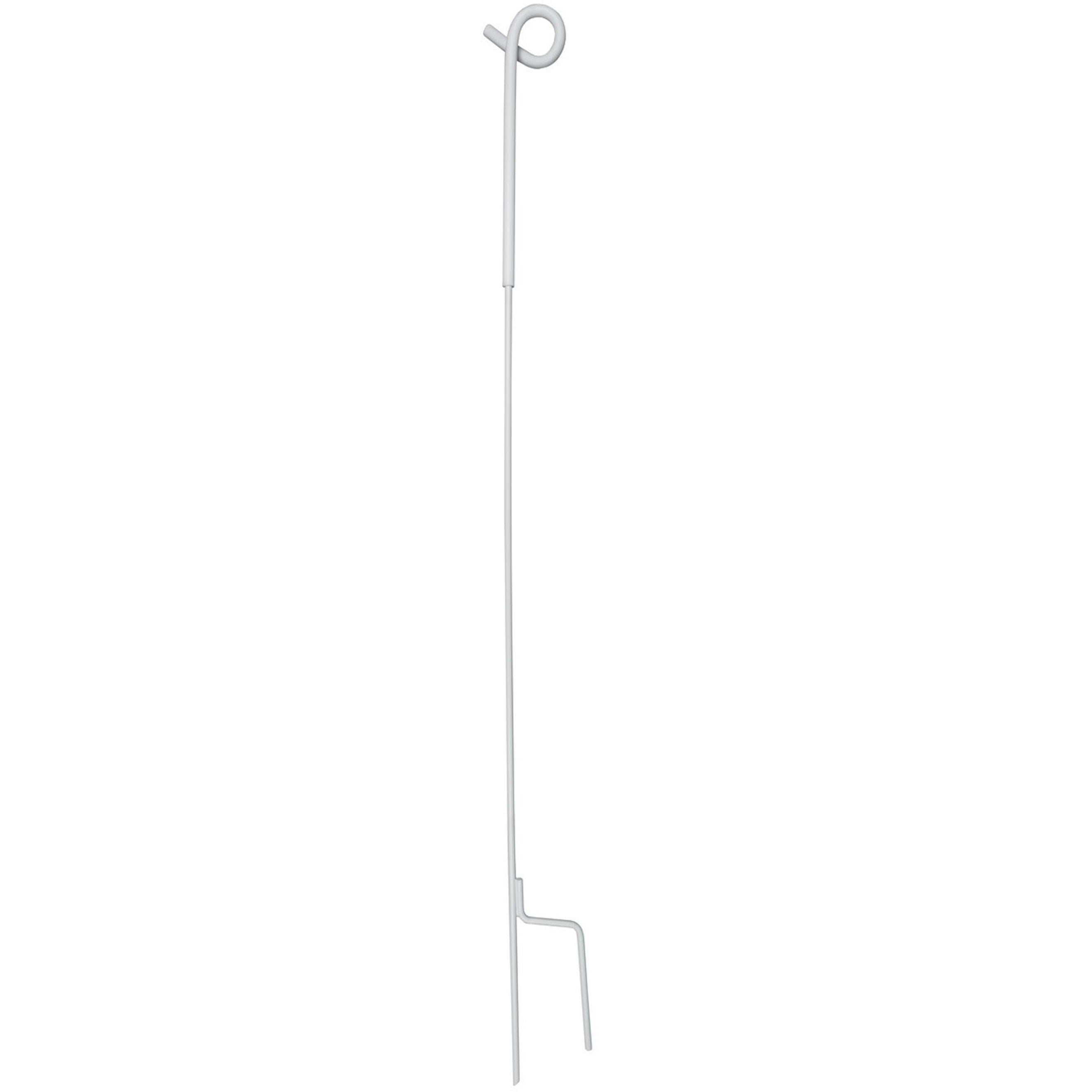 Agradi Power Veerstalenpaal met Krul 10 Stuks 105cm Wit Agradi Power Veerstalenpaal met Krul 10 Stuks 105cm Wit