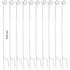 Agradi Power Veerstalenpaal met Krul 10 Stuks 105cm Wit