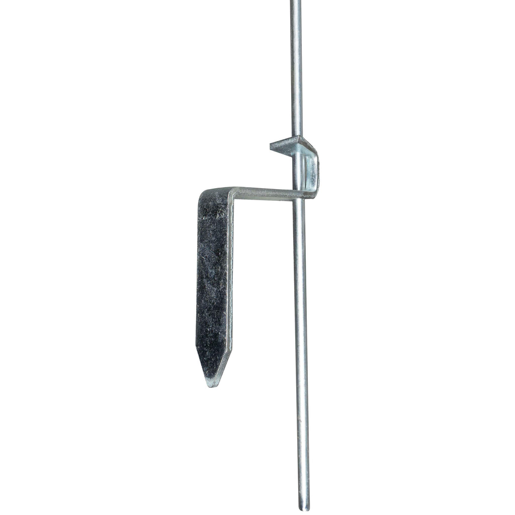 Agradi Power Veerstalenpaal met Krul 10 Stuks Metaal 109cm Wit