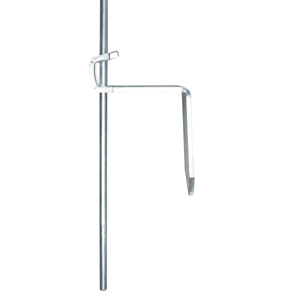 Agradi Power Veerstalenpaal met Krul 10 Stuks Metaal 109cm Wit
