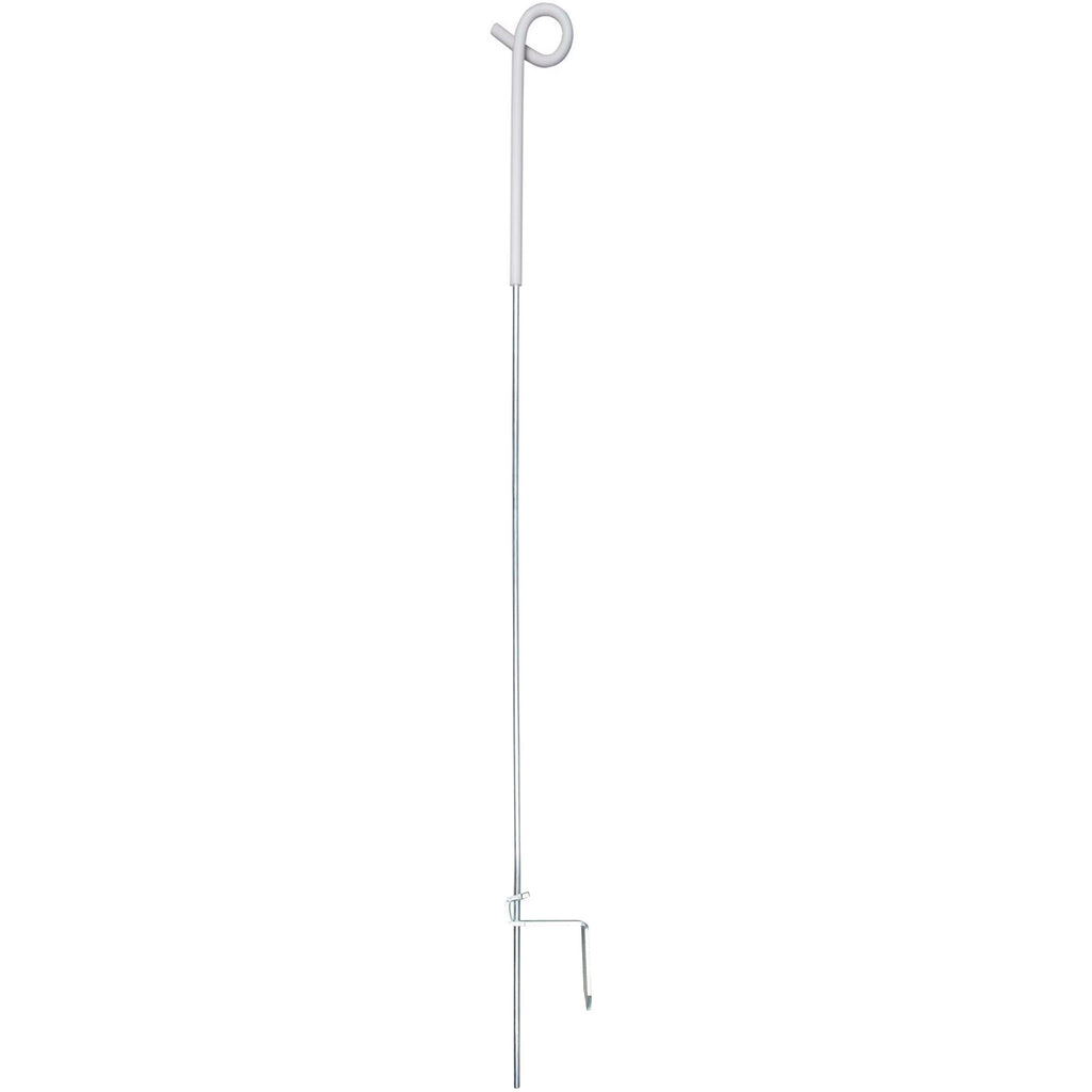 Agradi Power Veerstalenpaal met Krul 10 Stuks Metaal 109cm Wit