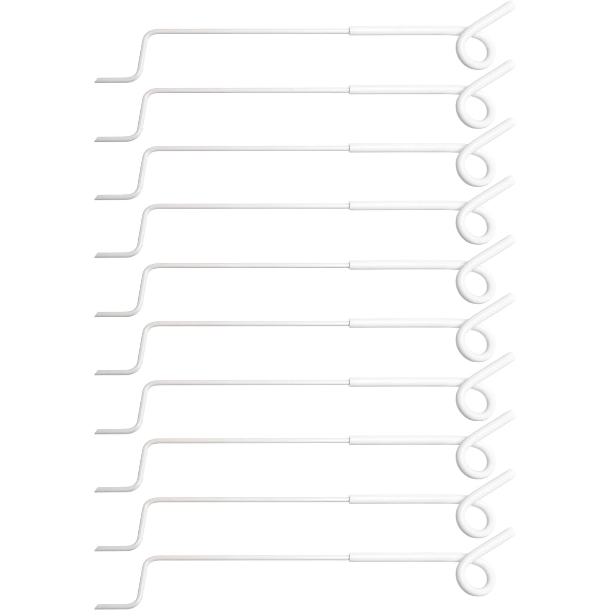 Ako Afstandisolator Wit/Krul 40cm 10 Stuks Wit