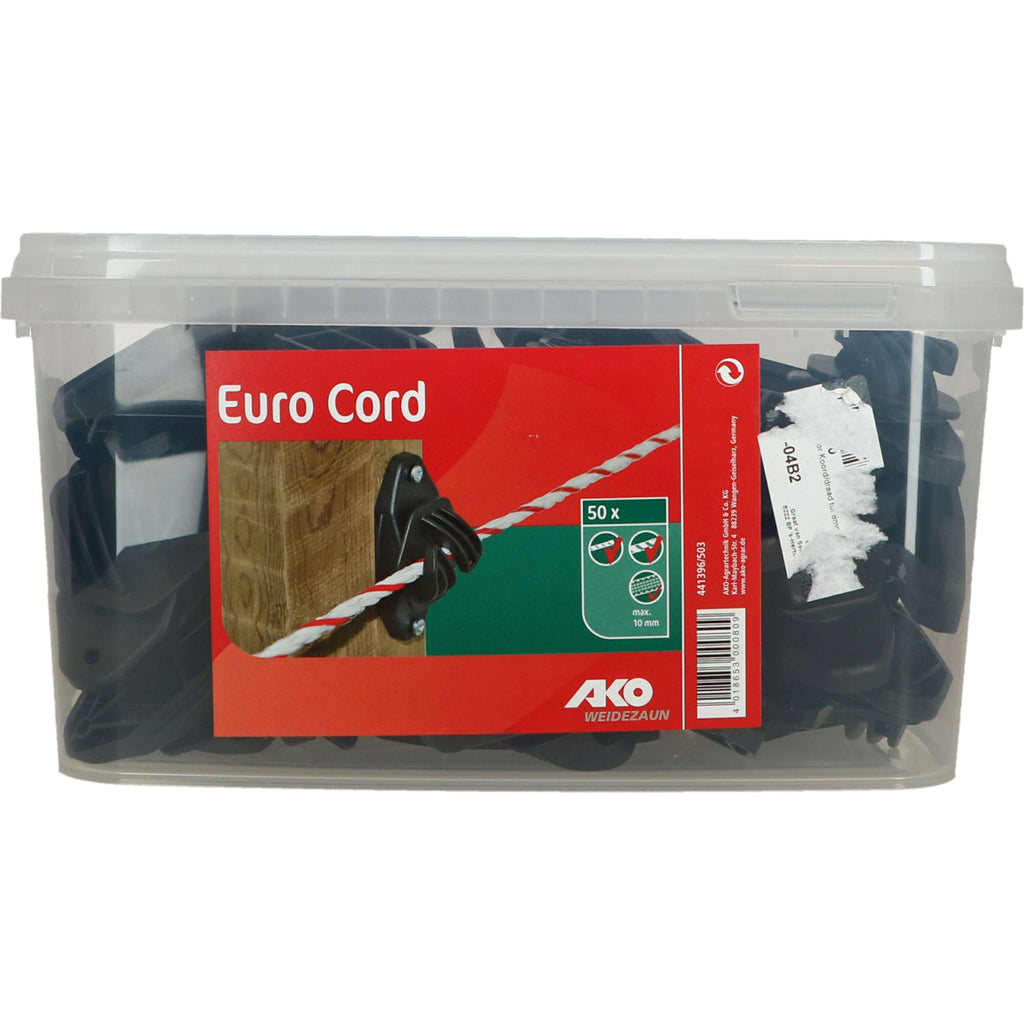 Ako Isolator Koord/Draad tot 8mm 10 Stuks Zwart