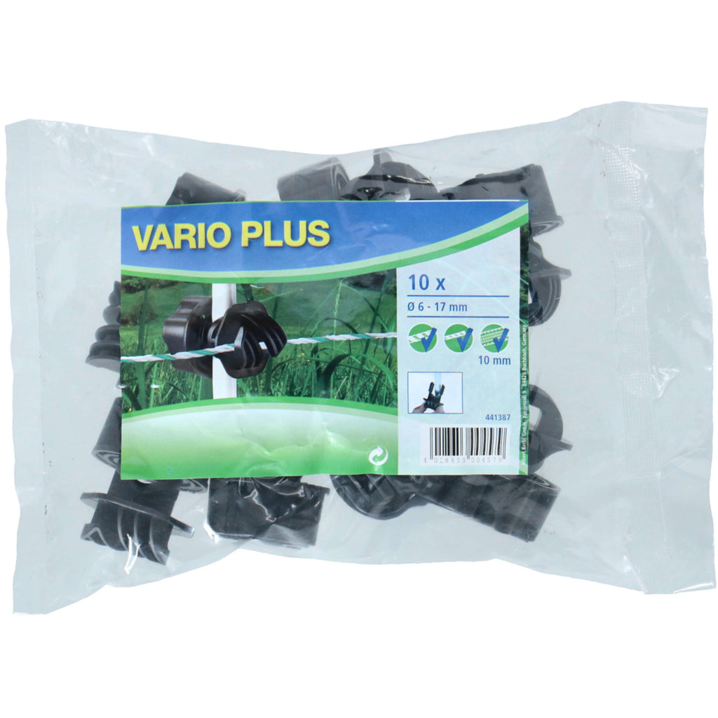 Ako Schroefisolator Draad- Koord 10 Stuks Zwart/Rood