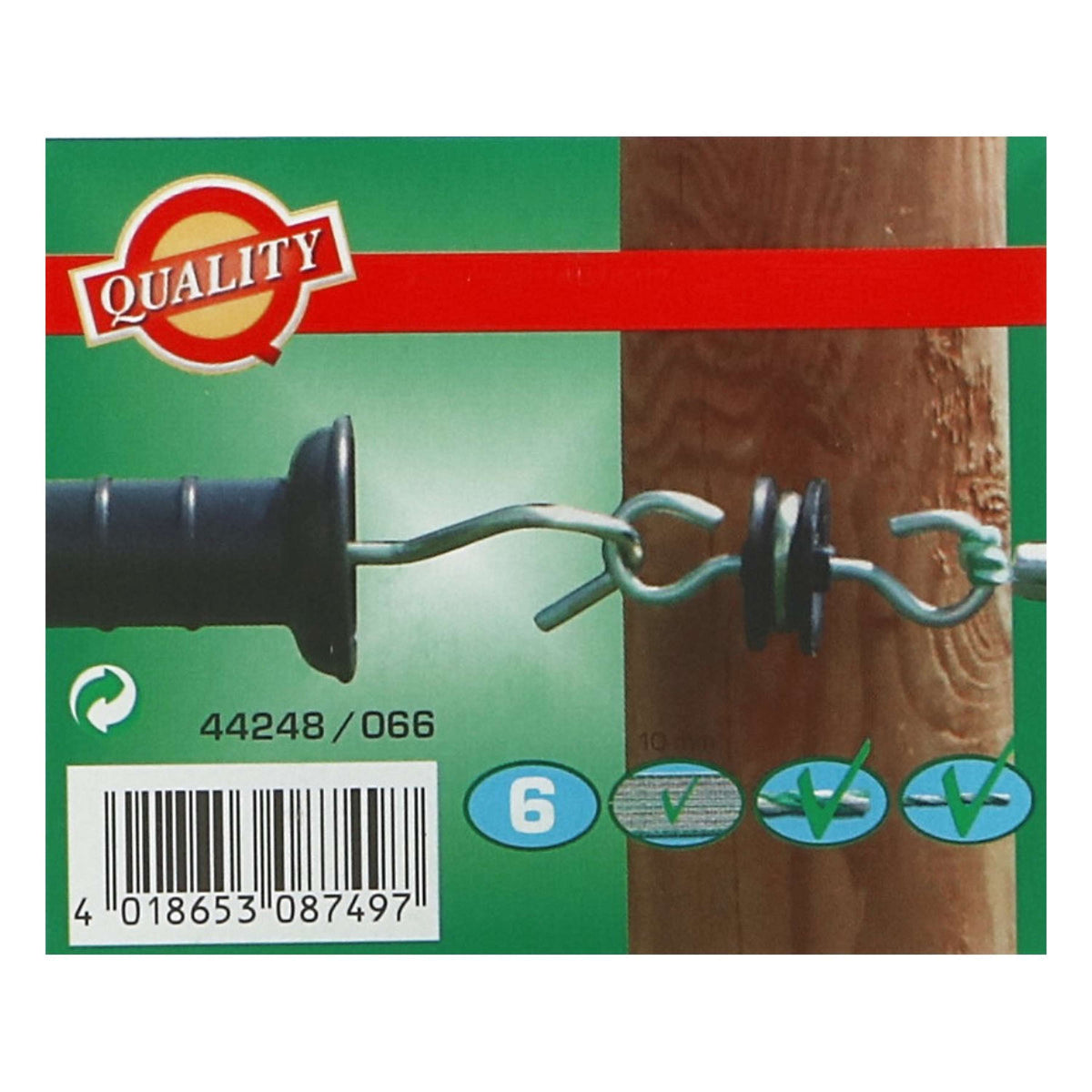 Ako Poortgreepanker 6 Stuks Zwart