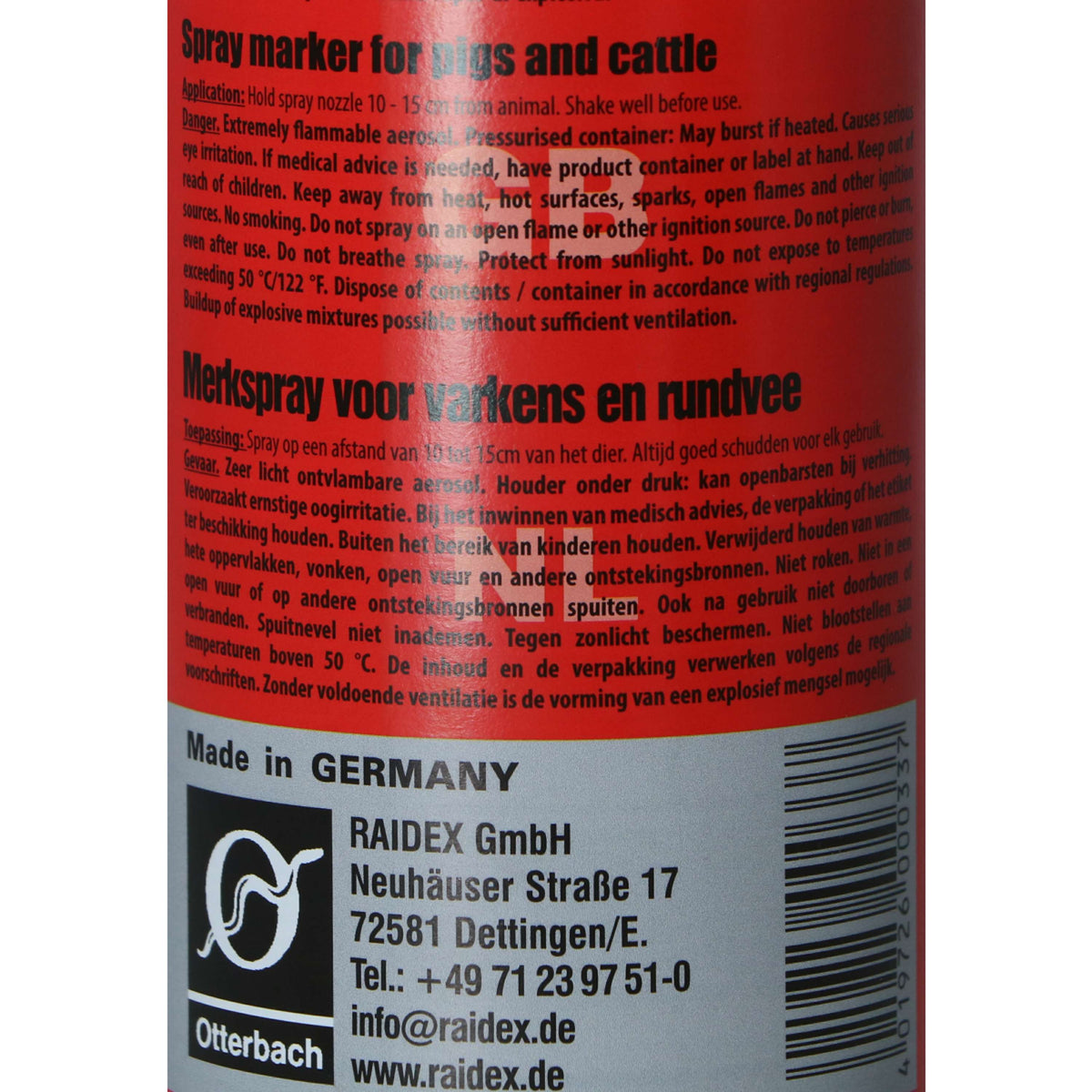 Raidex Markeringsspray Rood