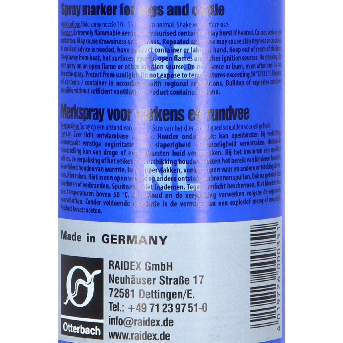 Raidex Markeringsspray Blauw