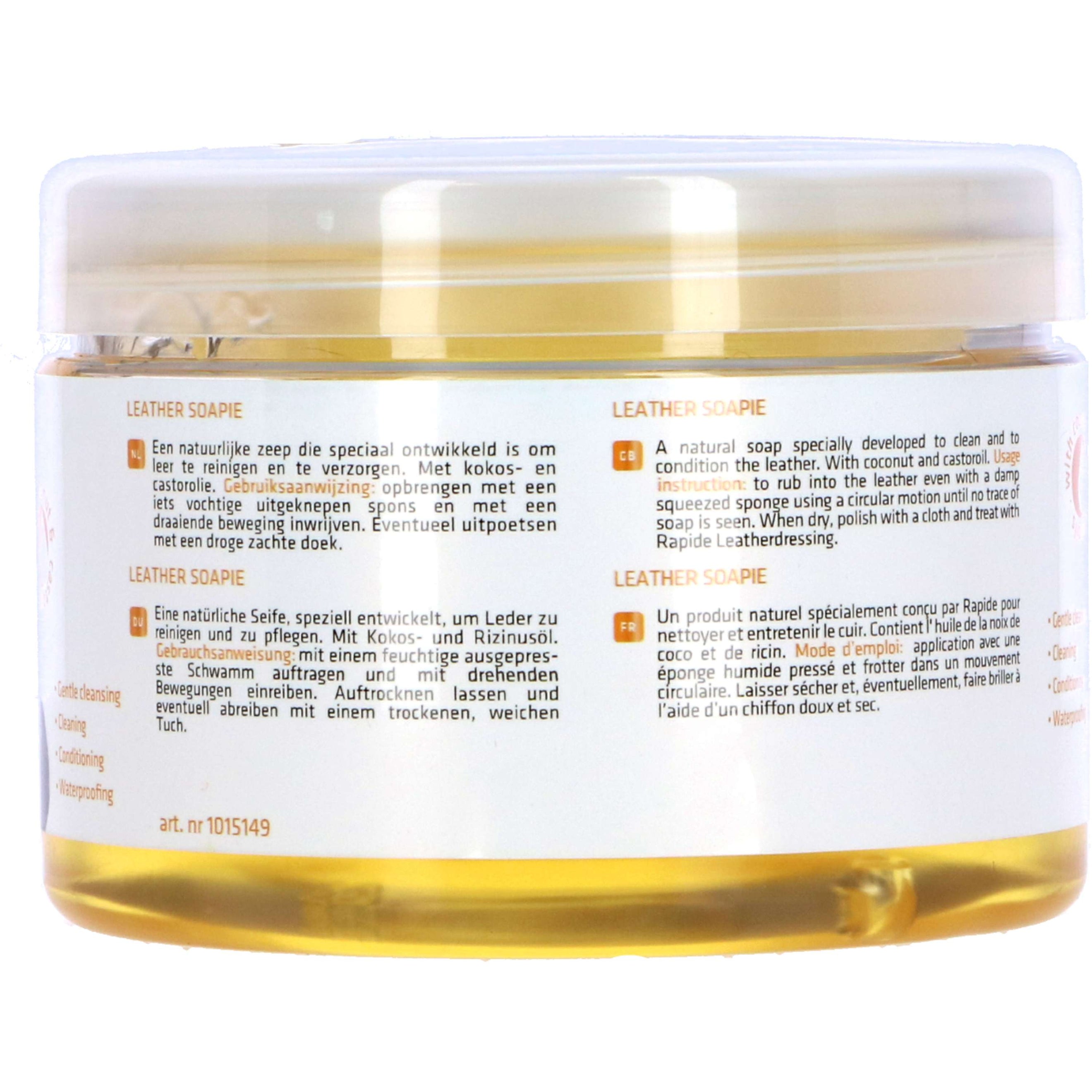 Rapide Leather Soapie Zadelzeep met Spons Blank Rapide Leather Soapie Zadelzeep met Spons Blank