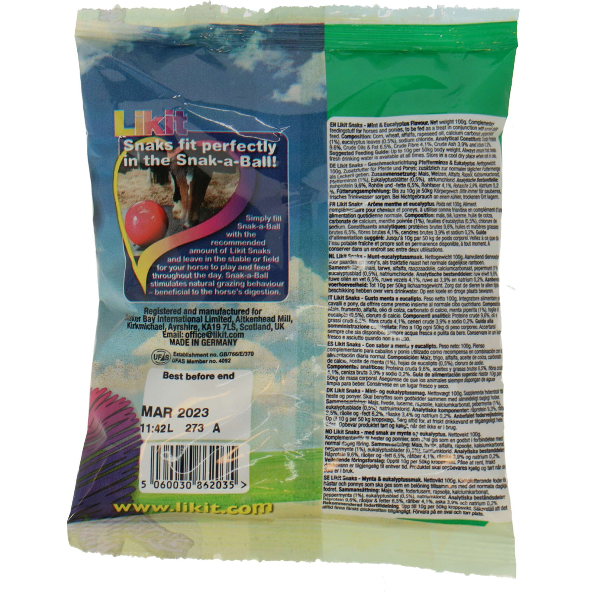 Likit Paarden Snoepjes Snaks Mint/Eucalyptus